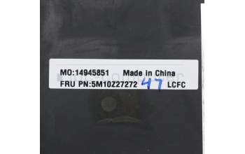 Lenovo 5M10Z27272 C-Cover with keyboard, Italian, Black, UK