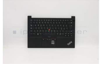 Lenovo 5M10Z27272 C-Cover with keyboard, Italian, Black, UK