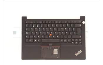 Lenovo 5M10Z27300 C-Cover with keyboard, Spanish, Black, FingerPrint, UK