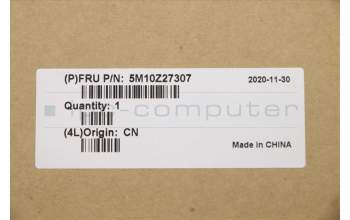 Lenovo 5M10Z27307 C-Abdeckung mit Tastatur, Norwegisch, Schwarz, Fingerabdruck