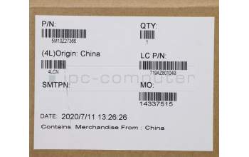 Lenovo 5M10Z27366 MECH_ASM FRU BLKB Cc_PT_FP_BK_UK_BEL
