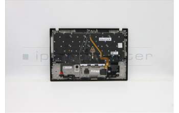 Lenovo 5M10Z27494 C-Cover with keyboard, Switzerland, Deep Black, WLAN, UK