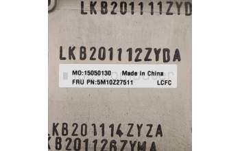 Lenovo 5M10Z27511 C-Cover with keyboard, Brazil Portuguese, Deep Black, WWAN, UK