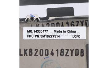 Lenovo 5M10Z27514 MECH_ASM GRP_KBD_BZL_BG_WWAN_DB_TRA
