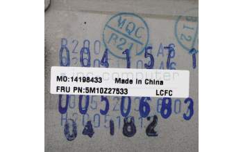 Lenovo 5M10Z27533 C-Cover with keyboard, Greek, Deep Black, WWAN, US