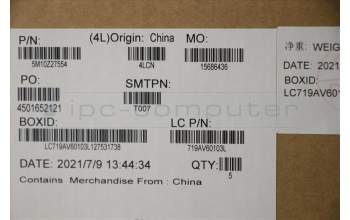 Lenovo 5M10Z27554 MECH_ASM GRP_KBD_BZL_Nordic_WWAN_DB_TRA