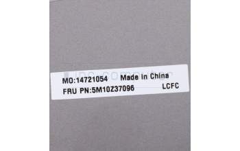 Lenovo 5M10Z37096 C-Cover with keyboard, Israel(Hebrew), Iron Grey, WLAN, US