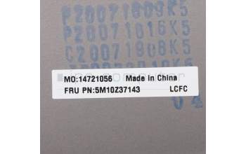 Lenovo 5M10Z37143 C-Cover with keyboard, Belgian, Iron Grey, WWAN, UK