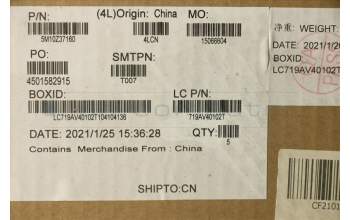 Lenovo 5M10Z37160 MECH_ASM GRP_KBD_BZL_French_WW_IG_CHY