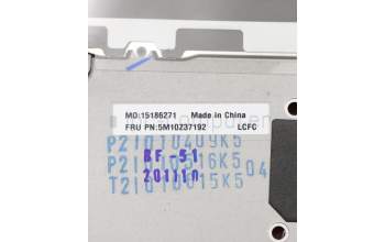 Lenovo 5M10Z37192 MECH_ASM GRP_KBD_BZL_Slovenian_WW_IG_CHY