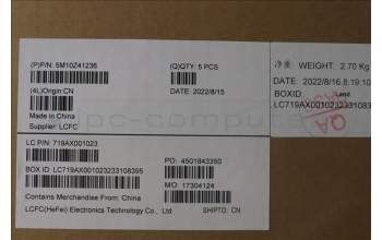 Lenovo 5M10Z41236 MECH_ASM CCov KBD UK UK(LTN)BK FPR
