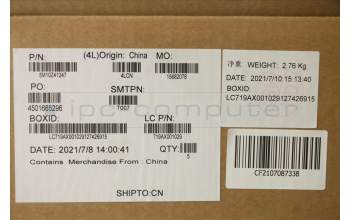 Lenovo 5M10Z41247 C-Cover with keyboard, Arabic, Black, Backlight, US