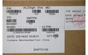 Lenovo 5M10Z41248 C-Cover with keyboard, Arabic, Black, Backlight, US