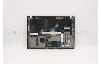 Lenovo 5M10Z41264 C-Cover with keyboard, Danish, Black, Backlight, UK