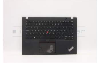 Lenovo 5M10Z41309 C-Cover with keyboard, Norwegian, Black, Backlight, UK
