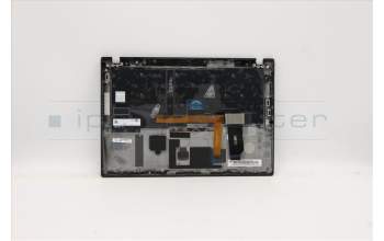 Lenovo 5M10Z41368 C-Cover with keyboard, Czech Slovakian, Black, Backlight, FingerPrint, UK