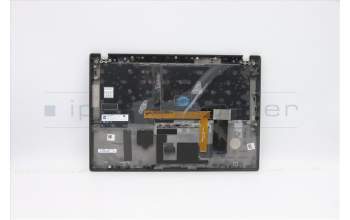 Lenovo 5M10Z41396 C-Cover with keyboard, Hungarian, Black, Backlight, Fingerprint, UK