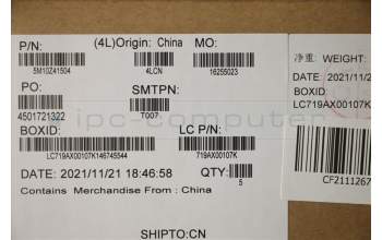 Lenovo 5M10Z41504 MECH_ASM CCov BLKB ILD UK(LTN)BK FPR_NFC