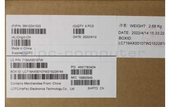 Lenovo 5M10Z41525 MECH_ASM CCov BLKB NOR UK(LTN)BK FPR_NFC
