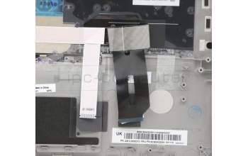 Lenovo 5M10Z41611 C-Cover with keyboard, Slovenian, Silver, Backlight, FingerPrint, UK