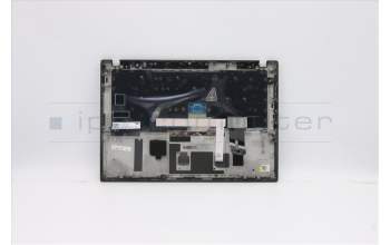 Lenovo 5M10Z41656 C-Cover with keyboard, USA English, Black, Fingerprint, US