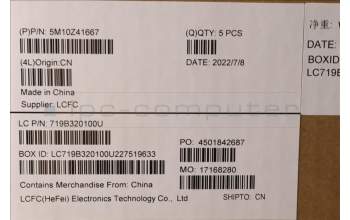 Lenovo 5M10Z41667 MECH_ASM Ccov KBD GER UK(SRX)BK FPR