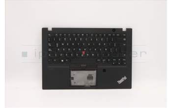 Lenovo 5M10Z41684 C-Cover with keyboard, Spanish LA, Black, FingerPrint, UK