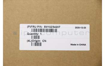 Lenovo 5M10Z54207 C-Cover with keyboard, Portuguese, Black, Backlight, UK