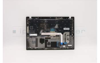 Lenovo 5M10Z54216 C-Cover with keyboard, Switzerland, Black, Backlight, UK