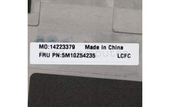 Lenovo 5M10Z54235 C-Cover with keyboard, Belgian, Black, Backlight, Fingerprint, UK