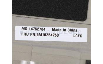 Lenovo 5M10Z54260 C-Cover with keyboard, Hebrew, Black, Backlight, FingerPrint, US