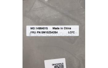 Lenovo 5M10Z54264 C-Cover with keyboard, Icelandic, Black, Backlight, Fingerprint, UK