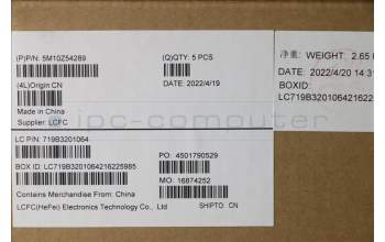 Lenovo 5M10Z54289 MECH_ASM Ccv BLTKBD SWE/FIN UK(SRX)BK FP