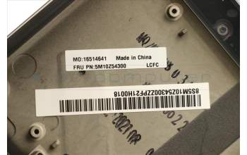 Lenovo 5M10Z54300 C-Cover with keyboard,UK English,Black,Backlight