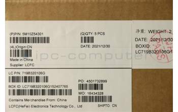 Lenovo 5M10Z54301 MECH_ASM Ccov BKLT KBD UK UK(SRX)BK FPR