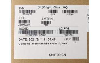 Lenovo 5M10Z54362 MECH_ASM KB w/KB Mlr Num BL(CHY)SLV