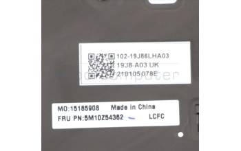 Lenovo 5M10Z54362 MECH_ASM KB w/KB Mlr Num BL(CHY)SLV