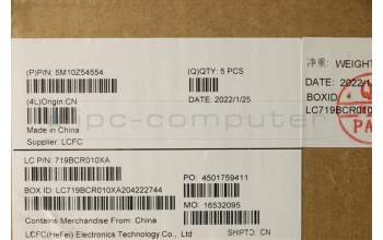 Lenovo 5M10Z54554 MECH_ASM KBD SWS(Pri) Pat UK BK