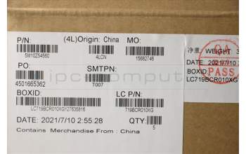 Lenovo 5M10Z54560 MECH_ASM KBD UK(Pri) Pat UK BK
