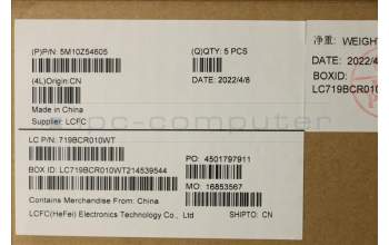 Lenovo 5M10Z54605 MECH_ASM KBD 058 FRA(Pri) Pat FPR UK BK