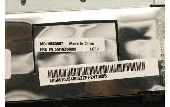 Lenovo 5M10Z54605 MECH_ASM KBD 058 FRA(Pri) Pat FPR UK BK