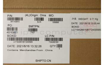 Lenovo 5M11A08415 MECH_ASM FCcover KBD GER UK(SRX) BF