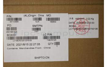 Lenovo 5M11A34846 MECH_ASM KBD UK(Pri) Pat FPR UK BK