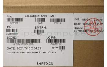 Lenovo 5M11A34877 MECH_ASM KBD BRL(Tra) Pat FPR UK BK