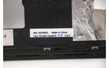 Lenovo 5M11A34912 MECH_ASM KBD IND ENG(Pri) Tex US BK