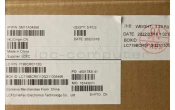 Lenovo 5M11A34958 MECH_ASM KBD 058 FRA BL(Pri) Pat UK BK