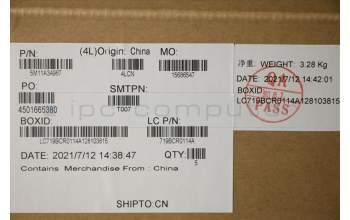 Lenovo 5M11A34967 MECH_ASM KBD DEN BL(Pri) Pat UK BK