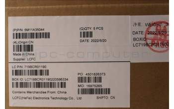 Lenovo 5M11A35044 MECH_ASM KBD IND ENG BL(Sun) Pat US BK