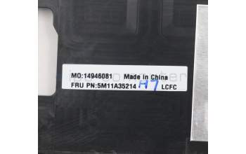 Lenovo 5M11A35214 MECH_ASM KBD TC BL(Tra) Tex FPR US BK