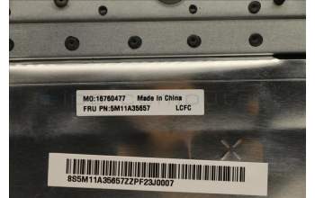 Lenovo 5M11A35657 MECH_ASM KB ARA(P)US BK